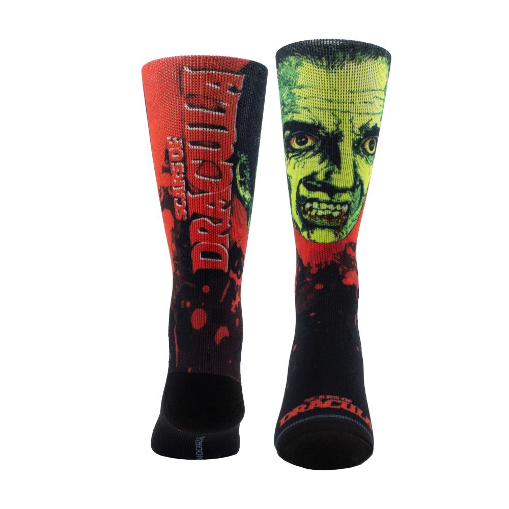 Hammer - Dracula Head Dye Sub Chaussettes - Noir